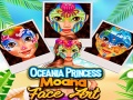 Xogo Arte facial da princesa Moana de Oceanía en liña