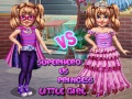 Xogo Nena Pequena Superheroina contra Princesa en liña