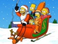 Xogo Rompecabezas de Nadal dos Simpsons en liña