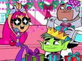 Xogo Teen Titans: Estrelas de Nadal en liña