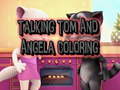 Xogo Colorir a Talking Tom e Angela en liña