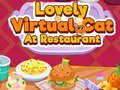 Xogo Gato virtual fermoso no restaurante en liña