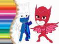 Xogo Libro de colorear de PJ Masks en liña