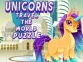 Xogo Puzle de Unicorns que Viaxan polo Mundo en liña