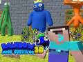 Xogo Sobrevivente Noob Arcoíris 3D en liña