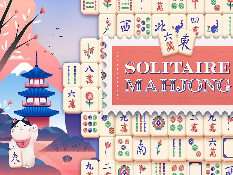 Xogo Solitaire Mahjong en liña