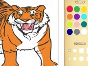Xogo Libro para colorear tigre en liña
