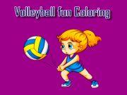 Xogo Colorante de diversión de voleibol en liña
