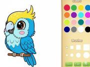 Xogo Libro para colorear de animais kawaii en liña