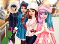 Xogo As princesas van a patinar sobre xeo en liña