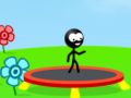 Xogo Stickman trampolín en liña
