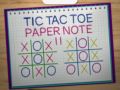 Xogo Tic Tac Toe Nota de Papel 2 en liña