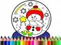 Xogo Volta á escola: Libro de colorear de Nadal en liña