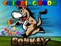 Xogo De volta á escola: Libro de colorear 'Burro' en liña