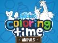 Xogo Hola nenos! Tempo de colorear animais en liña