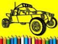 Xogo Volta á escola: Libro de colorear coches de rally en liña