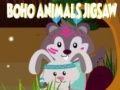 Xogo Puzzle Animais Boho en liña