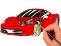 Xogo Libro de colorear coches de carreira en liña