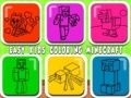 Xogo Coloración fácil para nenos Minecraft en liña
