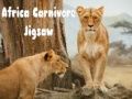 Xogo Rompecabezas carnívoro de África en liña
