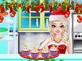 Xogo Irmá de Príncipe Facer Cupcakes de Nadal en liña
