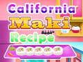 Xogo Receita de Maki California en liña Xogo Receita de Maki California en liña