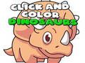 Xogo Fai clic e Colorea Dinosaurios en liña