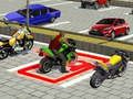 Xogo Xogo de estacionamento de bicicletas na cidade de superhéroes 3D en liña