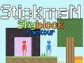 Xogo Parkour Stickman Skyblock en liña