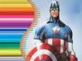 Xogo Libro de colorear para Capitán América en liña Xogo Libro de colorear para Capitán América en liña