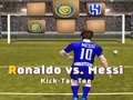Xogo Messi contra Ronaldo Kick Tac Toe en liña