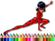 Xogo De volta á escola: coloreando a mariquita en liña Xogo De volta á escola: coloreando a mariquita en liña