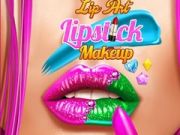 Xogo Arte de beizos Maquillaje de lápiz labial en liña