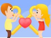 Xogo Historia de amor do rompecabezas de pinos en liña