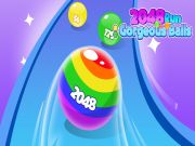 Xogo 2048 correr fermosas bolas en liña