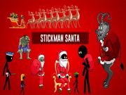Xogo Stickman Papá Noel en liña