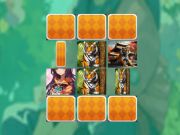 Xogo Partido de memoria do tigre de anime en liña