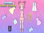 Xogo Dressup de roupa adecuado en liña