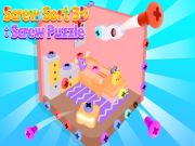 Xogo SORDE SORT 3D: Puzzle de parafuso en liña