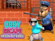 Xogo Obby Escape: Dance de ratos de prisións en liña
