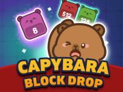 Xogo Caída de bloque Capybara en liña