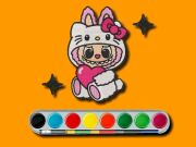 Xogo Aventura para colorear Labubu en liña