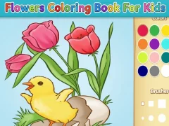 Xogo Libro para colorear de flores para nenos en liña Xogo Libro para colorear de flores para nenos en liña