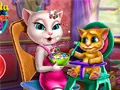 Xogo Angela: Alimentar o Neno en liña