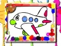 Xogo Libro de Coloreado de Aeronaves en liña