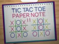 Xogo Tic Tac Toe Nota de Papel 2 en liña