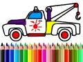 Xogo De volta á escola: Pintura de camións en liña