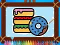 Xogo Pastería de colorear para nenos en liña