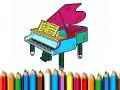 Xogo Volta á escola: Libro de colorear de piano en liña