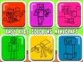 Xogo Coloración fácil para nenos Minecraft en liña